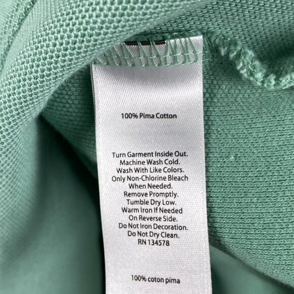 Vineyard Vines 1/4 Zip Pullover Sweater Men's Medium Green Causal Preppy - Picture 6 of 7